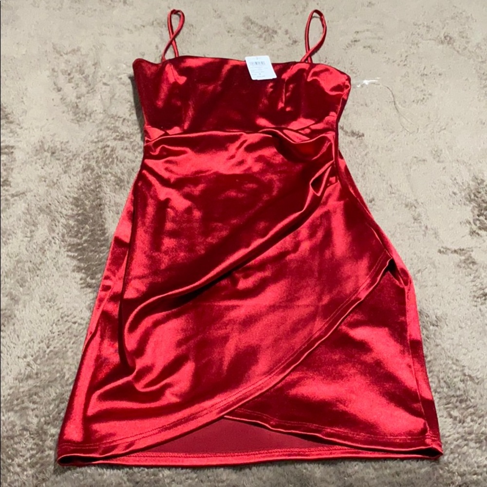 Flattering red dress